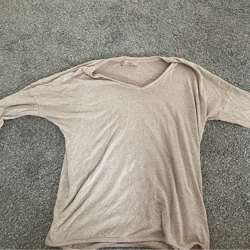 Philosophy Taupe Knit Top